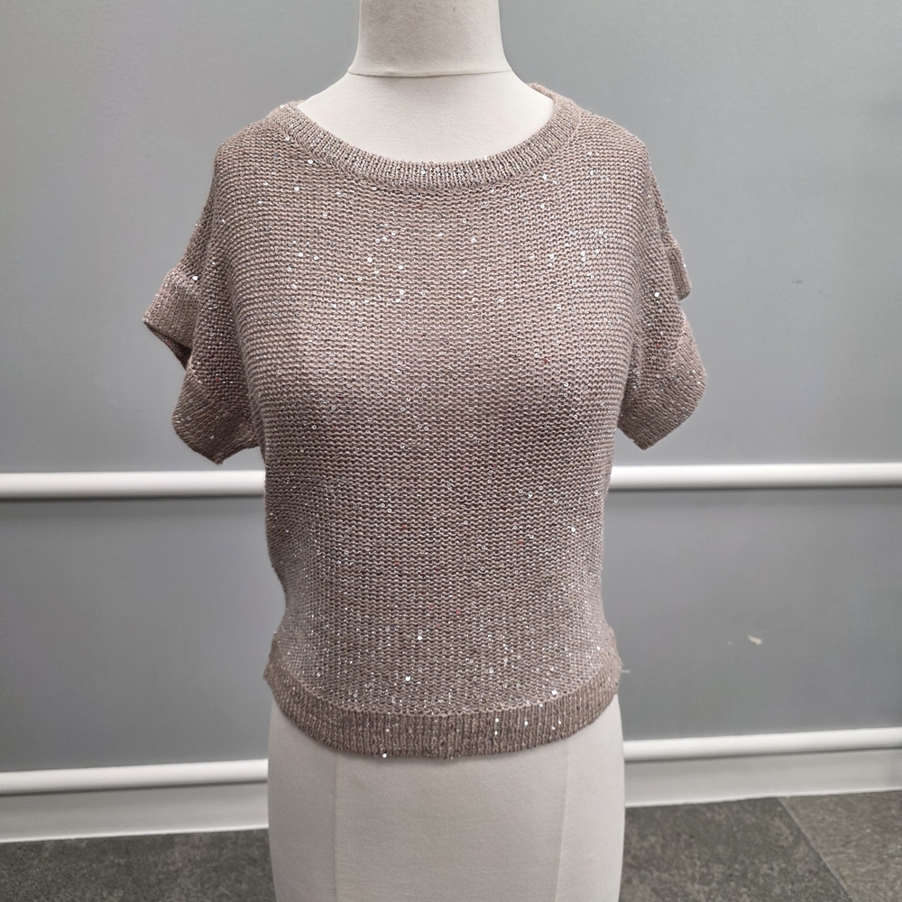 WD.NY Shimmering Taupe Sweater